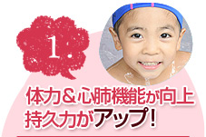 体力＆心肺機能が向上 持久力がアップ！